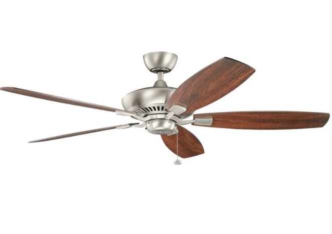 best ceiling fan for large living room: Kichler Ceiling Fan Brushed Nickel