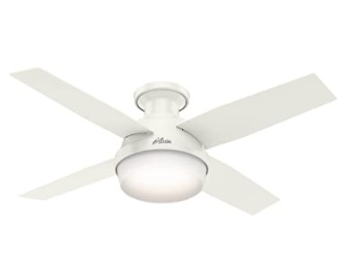 best ceiling fans for nursery: Hunter Dempsey Indoor Low Profile Ceiling Fan